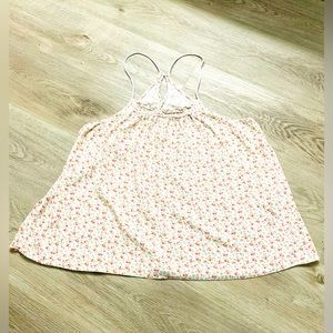 Women’s Floral Tank Top Red/White - Size 15/17